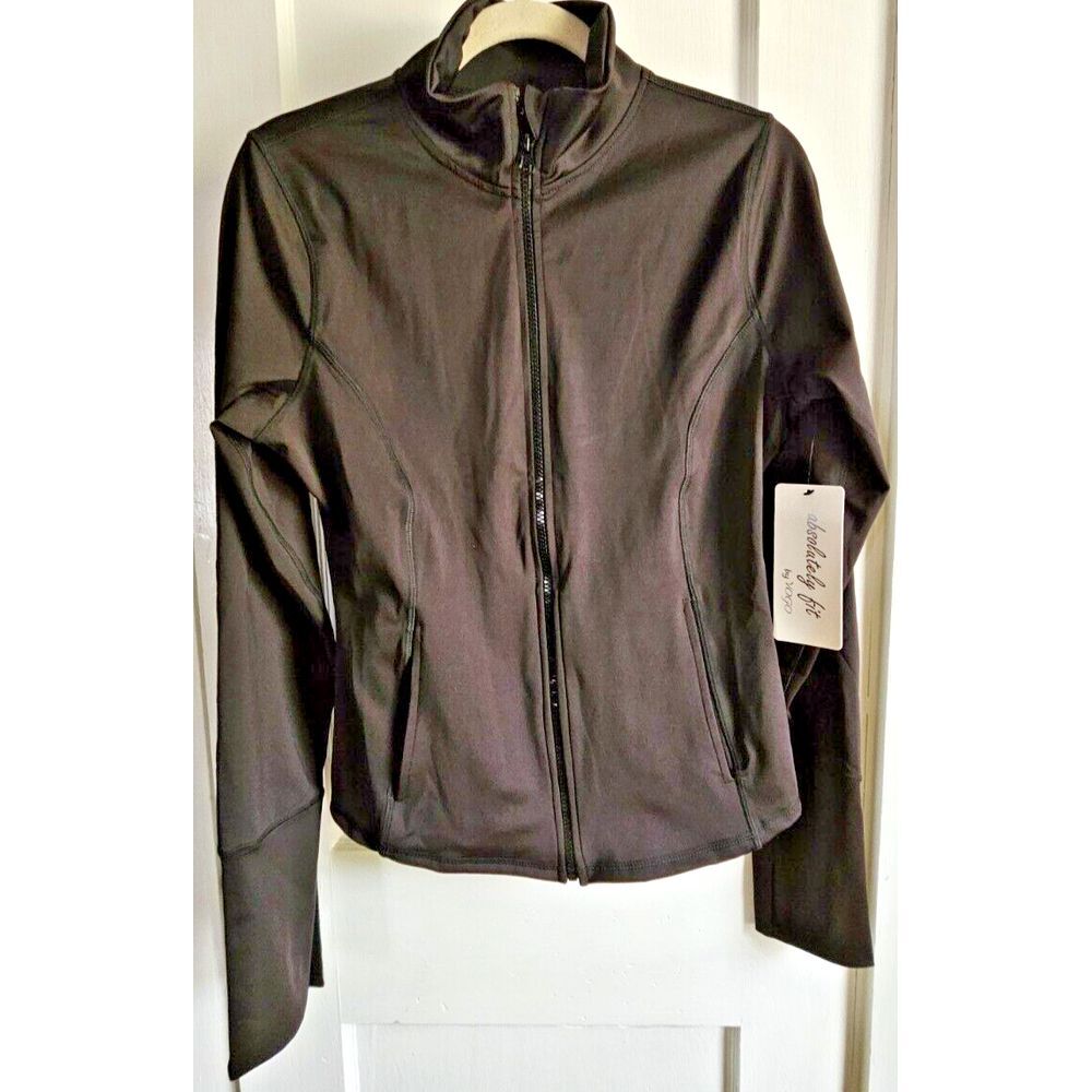 NWT absolutely‎ fit by VOGO Black body action Jaceket WOMAN sx XL